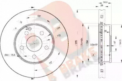 R BRAKE 78rbd20812 -